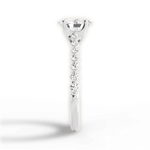 Dana Oval Cut Lab Grown Diamond 18Kt White Gold Engagement Ring - View 4