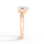Diana Pear Cut Lab Grown Diamond 18Kt Rose Gold Engagement Ring - View 3