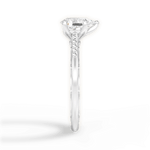 Christina Pear Cut Lab Grown Diamond Platinum Engagement Ring - View 3