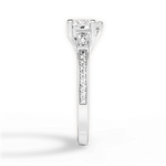 Katie Heart Cut Lab Grown Diamond Platinum Engagement Ring - View 4