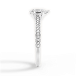 Caroline Pear Cut Lab Grown Diamond 18Kt White Gold Engagement Ring - View 2