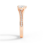 Elise Heart Cut Lab Grown Diamond 18Kt Rose Gold Engagement Ring - View 2