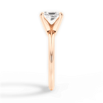 Casey Radiant Cut Lab Grown Diamond 18Kt Rose Gold Engagement Ring - View 3