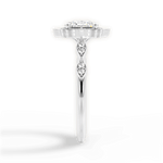 Julie Princess Cut Lab Grown Diamond 14Kt White Gold Engagement Ring - View 4