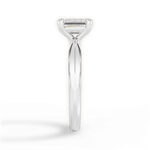 Anastasia Emerald Cut Lab Grown Diamond Platinum Engagement Ring - View 4