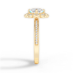 Hayley Asscher Cut Lab Grown Diamond 18Kt Yellow Gold Engagement Ring - View 3