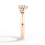 Emily Heart Cut Lab Grown Diamond 18Kt Rose Gold Engagement Ring - View 2