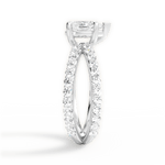 Lauren Pear Cut Lab Grown Diamond 14Kt White Gold Engagement Ring - View 2