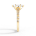 Caroline Marquise Cut Lab Grown Diamond 18Kt Yellow Gold Engagement Ring - View 4
