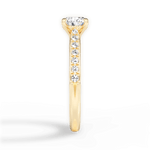 Diane Oval Cut Lab Grown Diamond 18Kt Yellow Gold Engagement Ring - View 4