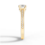 Donna Asscher Cut Lab Grown Diamond 18Kt Yellow Gold Engagement Ring - View 3