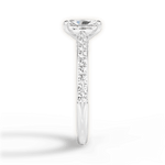 Frances Radiant Cut Lab Grown Diamond Platinum Engagement Ring - View 2