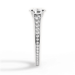 Leslie Oval Cut Lab Grown Diamond 18Kt White Gold Engagement Ring - View 2