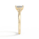 Angie Emerald Cut Lab Grown Diamond 18Kt Yellow Gold Engagement Ring - View 3