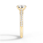 Frances Oval Cut Lab Grown Diamond 18Kt Yellow Gold Engagement Ring - View 4