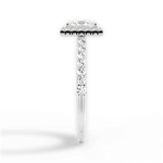 Kathleen Princess Cut Lab Grown Diamond 14Kt White Gold Engagement Ring - View 2