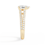 Kendra Pear Cut Lab Grown Diamond 18Kt Yellow Gold Engagement Ring - View 4