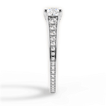 Leslie Cushion Cut Lab Grown Diamond 14Kt White Gold Engagement Ring - View 2