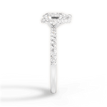 Isabella Pear Cut Lab Grown Diamond 18Kt White Gold Engagement Ring - View 2