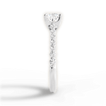 Dana Cushion Cut Lab Grown Diamond 18Kt White Gold Engagement Ring - View 4