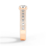 Lynn Round Cut Lab Grown Diamond 18Kt Rose Gold Engagement Ring - View 2