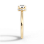 Brianna Round Cut Lab Grown Diamond 18Kt Yellow Gold Engagement Ring - View 2