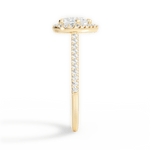 Jeanne Heart Cut Lab Grown Diamond 18Kt Yellow Gold Engagement Ring - View 3