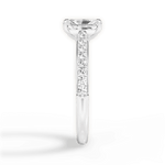 Elizabeth Radiant Cut Lab Grown Diamond 14Kt White Gold Engagement Ring - View 2