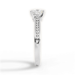 Elena Princess Cut Lab Grown Diamond 18Kt White Gold Engagement Ring - View 4