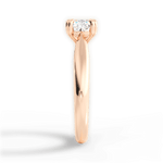 Gillian Cushion Cut Lab Grown Diamond 18Kt Rose Gold Engagement Ring - View 4