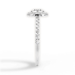 Kathleen Round Cut Lab Grown Diamond 18Kt White Gold Engagement Ring - View 3