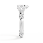 Claire Pear Cut Lab Grown Diamond 14Kt White Gold Engagement Ring - View 4