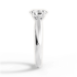Amy Oval Cut Lab Grown Diamond Platinum Engagement Ring - View 3