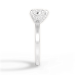 Gemma Heart Cut Lab Grown Diamond 18Kt White Gold Engagement Ring - View 2