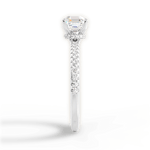 Giselle Asscher Cut Lab Grown Diamond 18Kt White Gold Engagement Ring - View 4