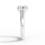 Ariana Oval Cut Lab Grown Diamond 14Kt White Gold Engagement Ring - View 3