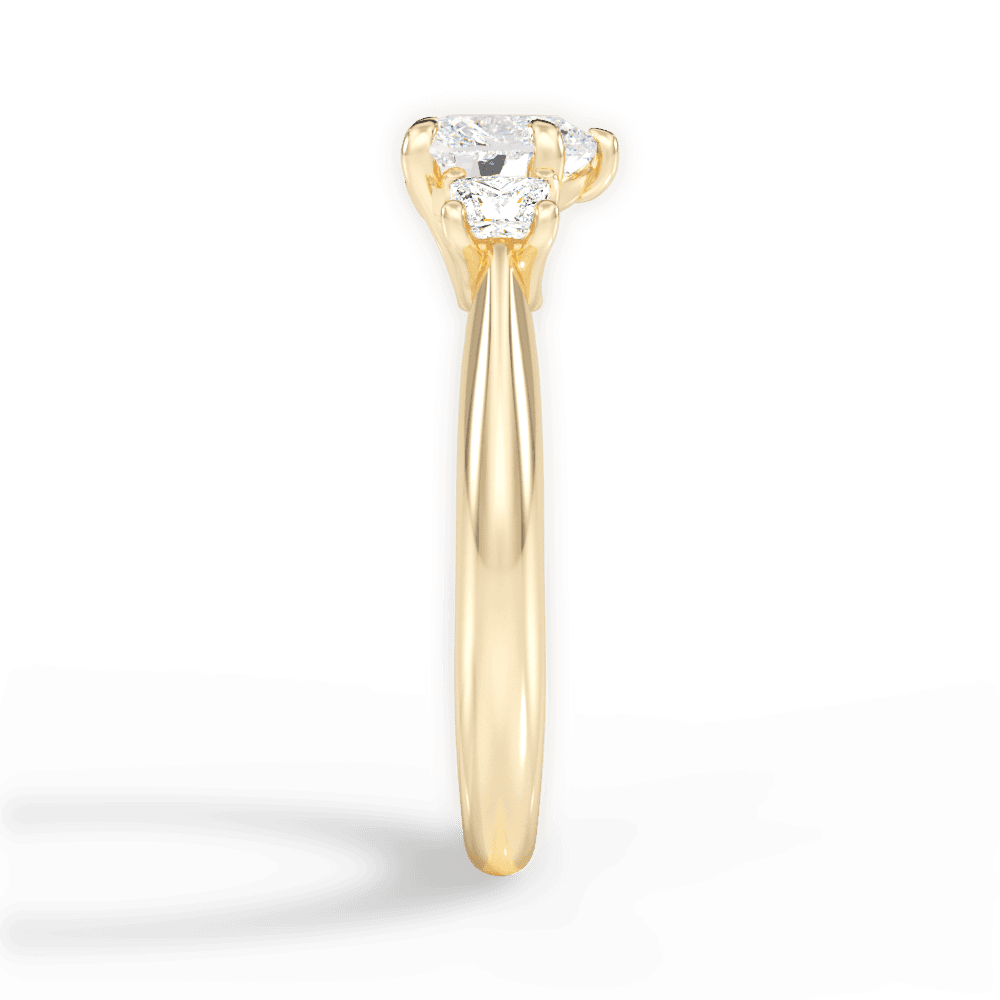 Dorothy Heart Cut Lab Grown Diamond 18Kt Yellow Gold Engagement Ring - View 3