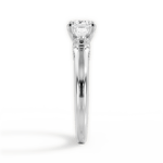 Florence Asscher Cut Lab Grown Diamond Platinum Engagement Ring - View 4