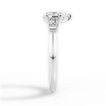 Emily Pear Cut Lab Grown Diamond 18Kt White Gold Engagement Ring - View 4