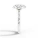 Joanne Pear Cut Lab Grown Diamond 14Kt White Gold Engagement Ring - View 4