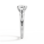 Florence Heart Cut Lab Grown Diamond Platinum Engagement Ring - View 4