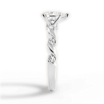 Emma Pear Cut Lab Grown Diamond 14Kt White Gold Engagement Ring - View 4
