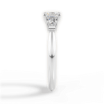 Emily Asscher Cut Lab Grown Diamond 14Kt White Gold Engagement Ring - View 4