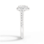 Joyce Heart Cut Lab Grown Diamond Platinum Engagement Ring - View 4