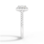 Leah Princess Cut Lab Grown Diamond Platinum Engagement Ring - View 4