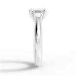 Dorothy Emerald Cut Lab Grown Diamond Platinum Engagement Ring - View 4