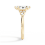 Cynthia Marquise Cut Lab Grown Diamond 18Kt Yellow Gold Engagement Ring - View 4