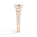 Kendra Radiant Cut Lab Grown Diamond 18Kt Rose Gold Engagement Ring - View 4