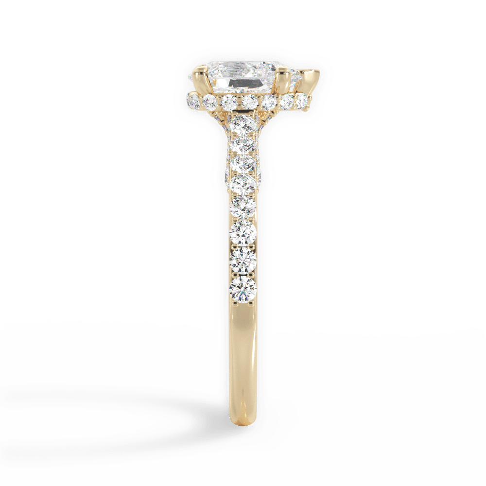 Laura Pear Cut Lab Grown Diamond 18Kt Yellow Gold Engagement Ring - View 2