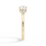 Celeste Cushion Cut Lab Grown Diamond 18Kt Yellow Gold Engagement Ring - View 3